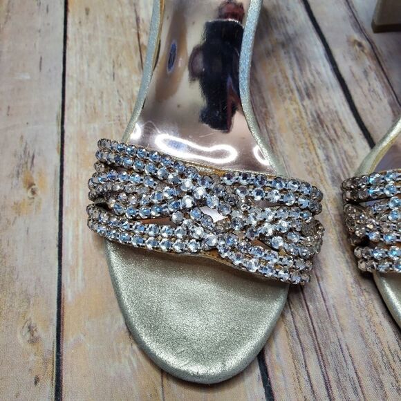 Badgley Mischka Tessa Crystal Embellished Sandal - Picture 11 of 14